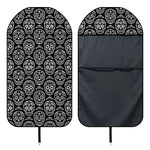 Black And White Calavera Skull Print Waterproof Car Seat Cover