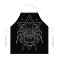Black And White Cancer Sign Print Adjustable Apron