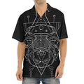 Black And White Cancer Sign Print Aloha Shirt