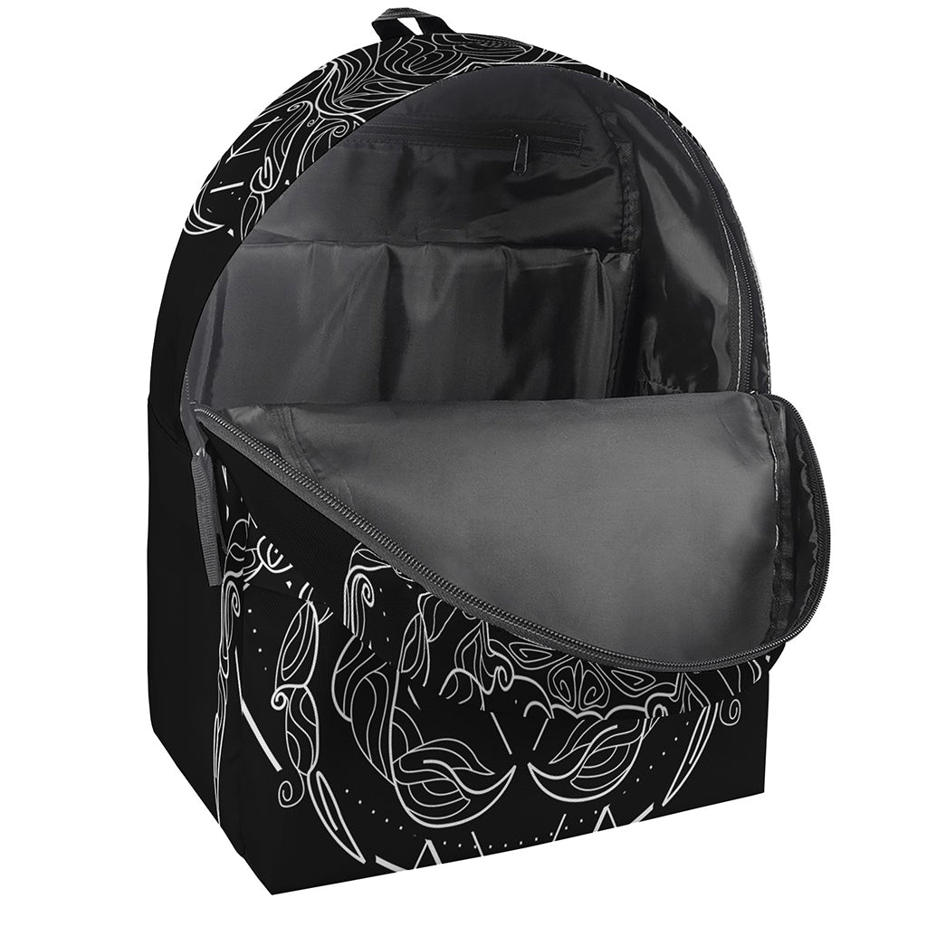 Black And White Cancer Sign Print Backpack