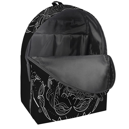 Black And White Cancer Sign Print Backpack