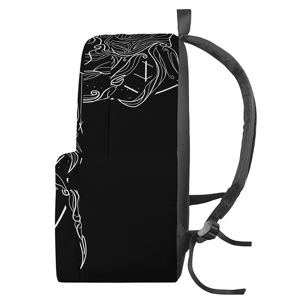 Black And White Cancer Sign Print Backpack
