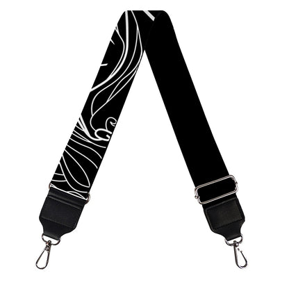 Black And White Cancer Sign Print Bag Strap