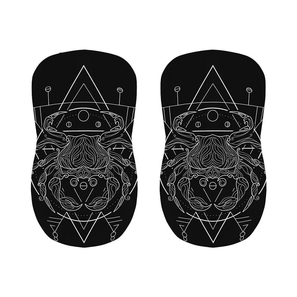 Black And White Cancer Sign Print Bar Stool Covers