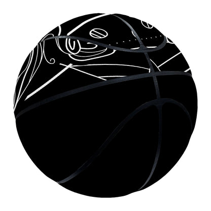 Black And White Cancer Sign Print Basketball