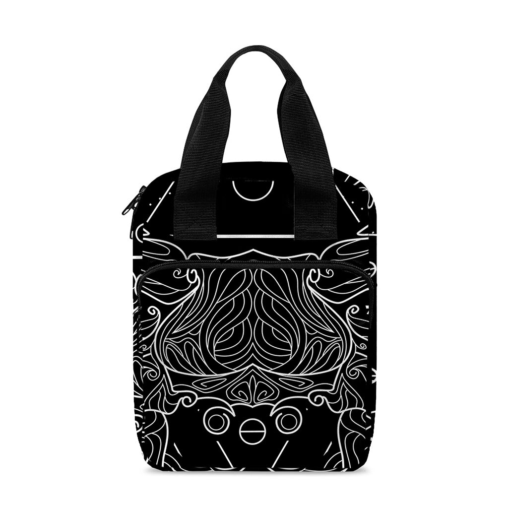 Black And White Cancer Sign Print Bible Tote Bag