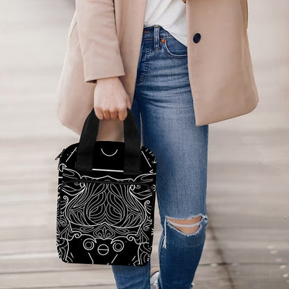 Black And White Cancer Sign Print Bible Tote Bag