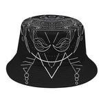 Black And White Cancer Sign Print Bucket Hat