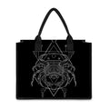 Black And White Cancer Sign Print Canvas Tote Bag