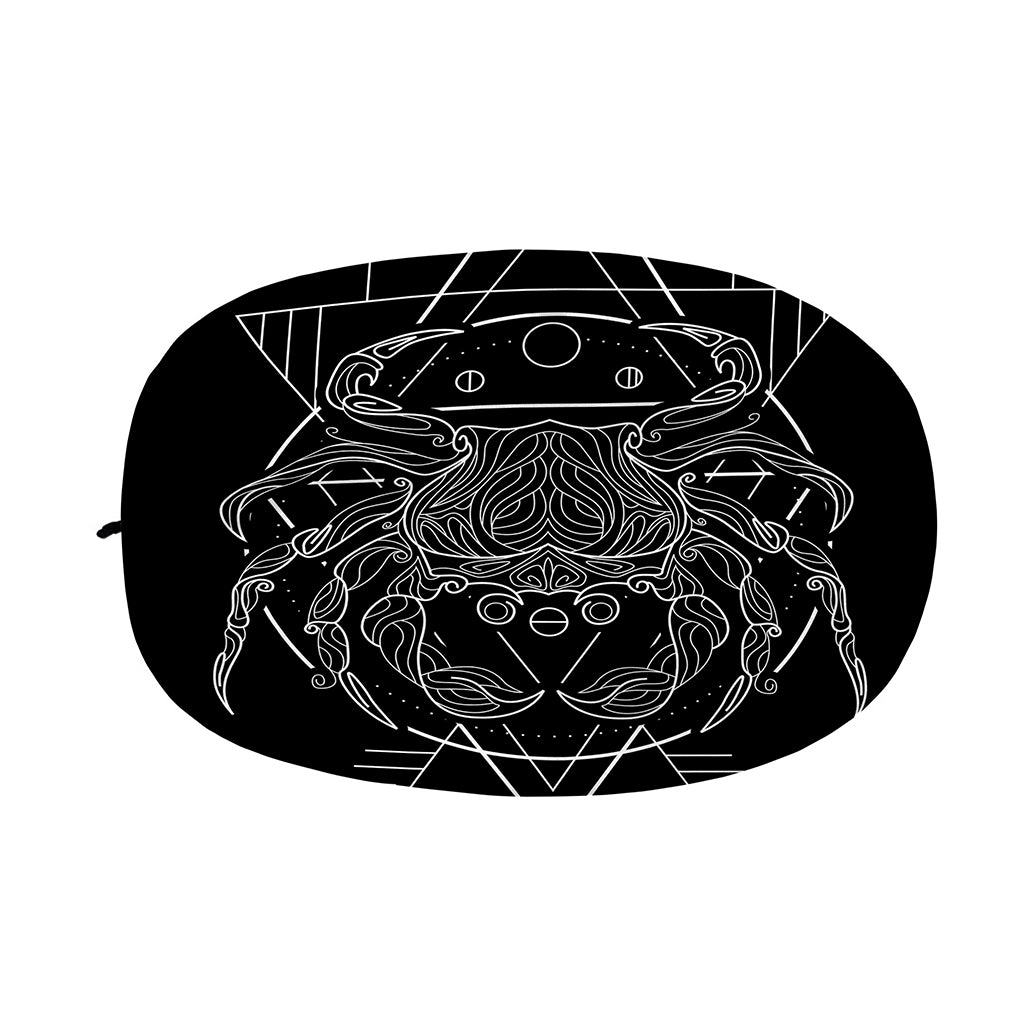 Black And White Cancer Sign Print Car Side Mirror Covers