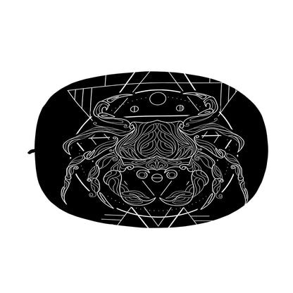 Black And White Cancer Sign Print Car Side Mirror Covers
