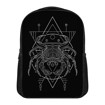 Black And White Cancer Sign Print Casual Backpack