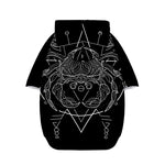 Black And White Cancer Sign Print Dog Zip Up Hoodie