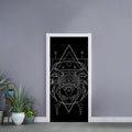 Black And White Cancer Sign Print Door Sticker