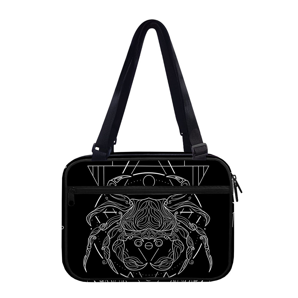 Black And White Cancer Sign Print Double Strap Bible Bag