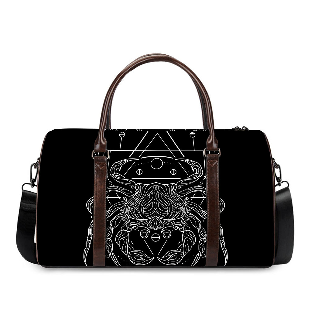 Black And White Cancer Sign Print Duffle Bag