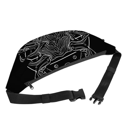 Black And White Cancer Sign Print Fanny Pack