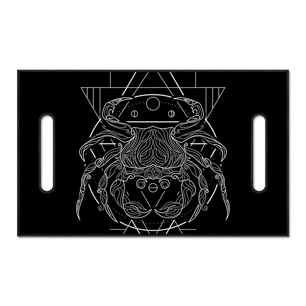 Black And White Cancer Sign Print Golf Cart Seat Cover