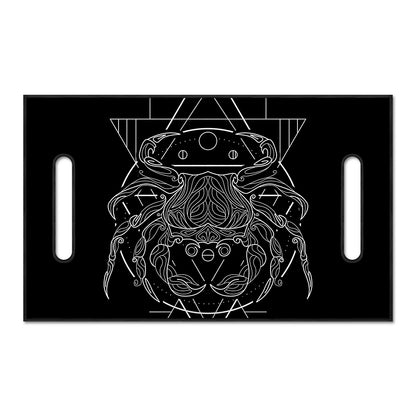 Black And White Cancer Sign Print Golf Cart Seat Cover