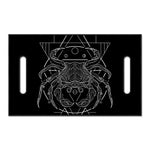 Black And White Cancer Sign Print Golf Cart Seat Cover