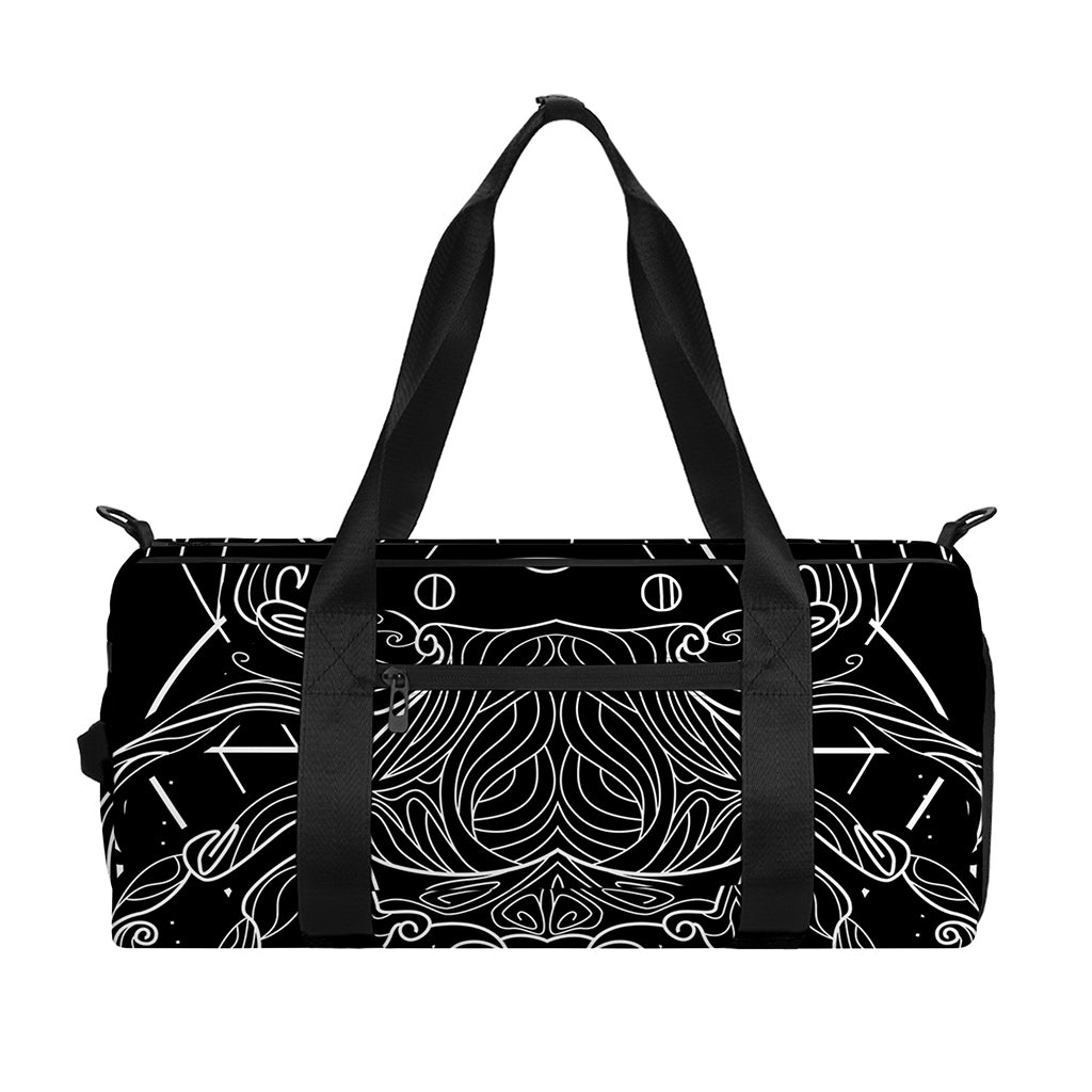 Black And White Cancer Sign Print Gym Bag