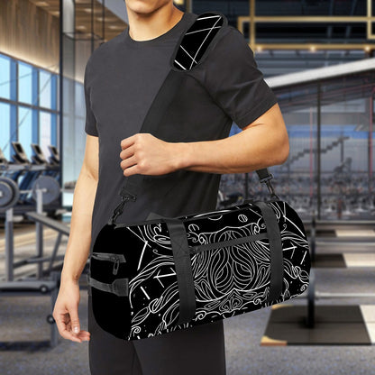Black And White Cancer Sign Print Gym Bag