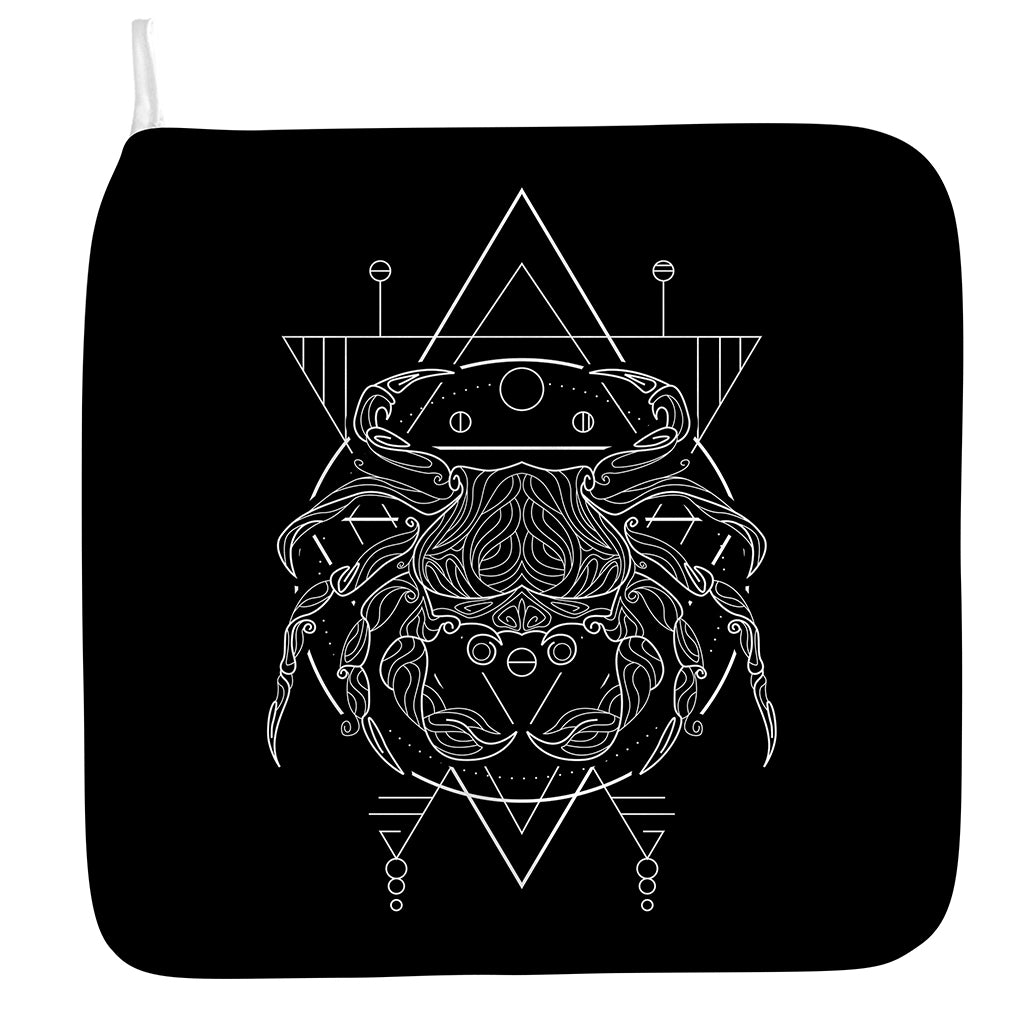 Black And White Cancer Sign Print Hand Towel
