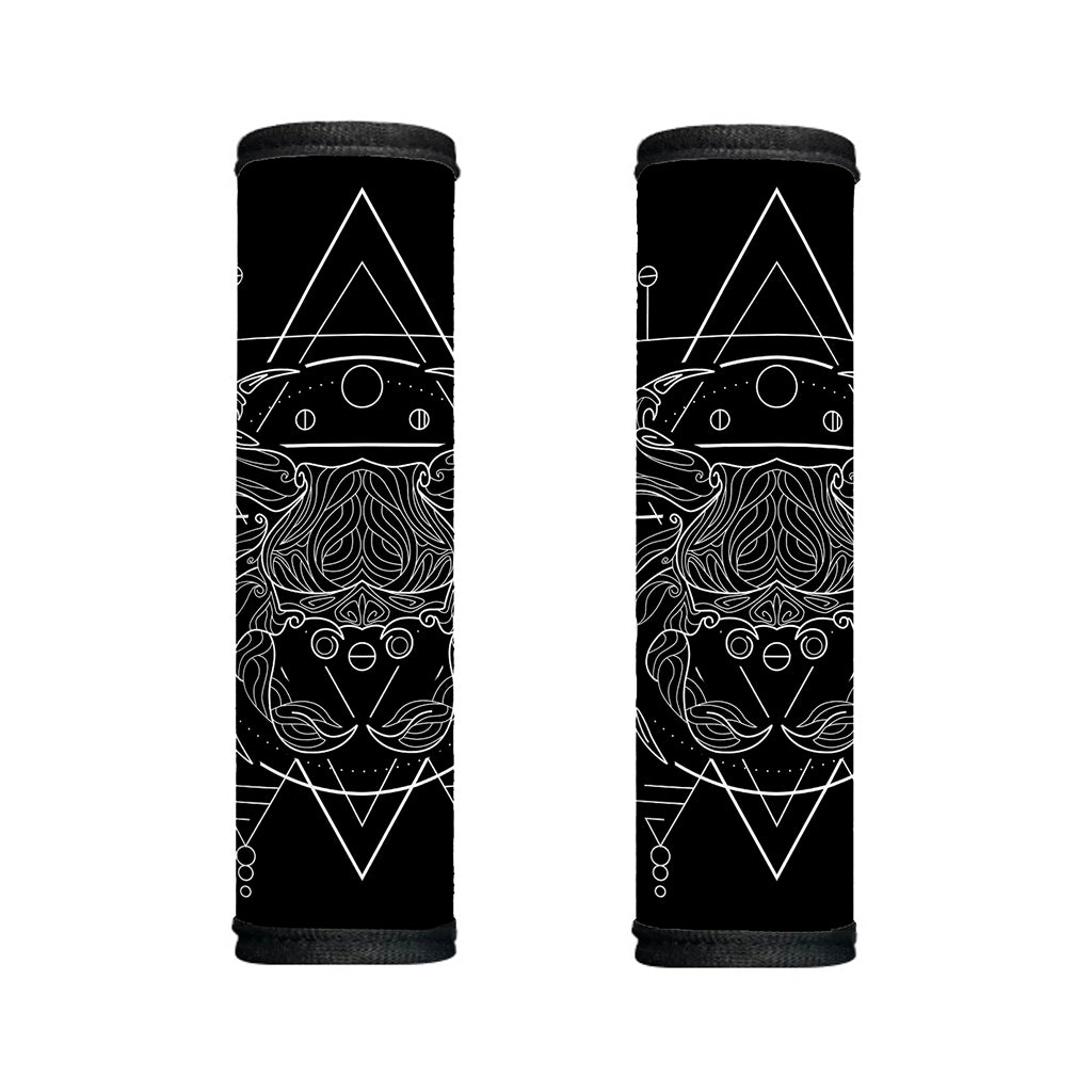 Black And White Cancer Sign Print Handle Covers