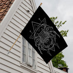 Black And White Cancer Sign Print House Flag