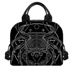 Black And White Cancer Sign Print Insulated Lunch Bag
