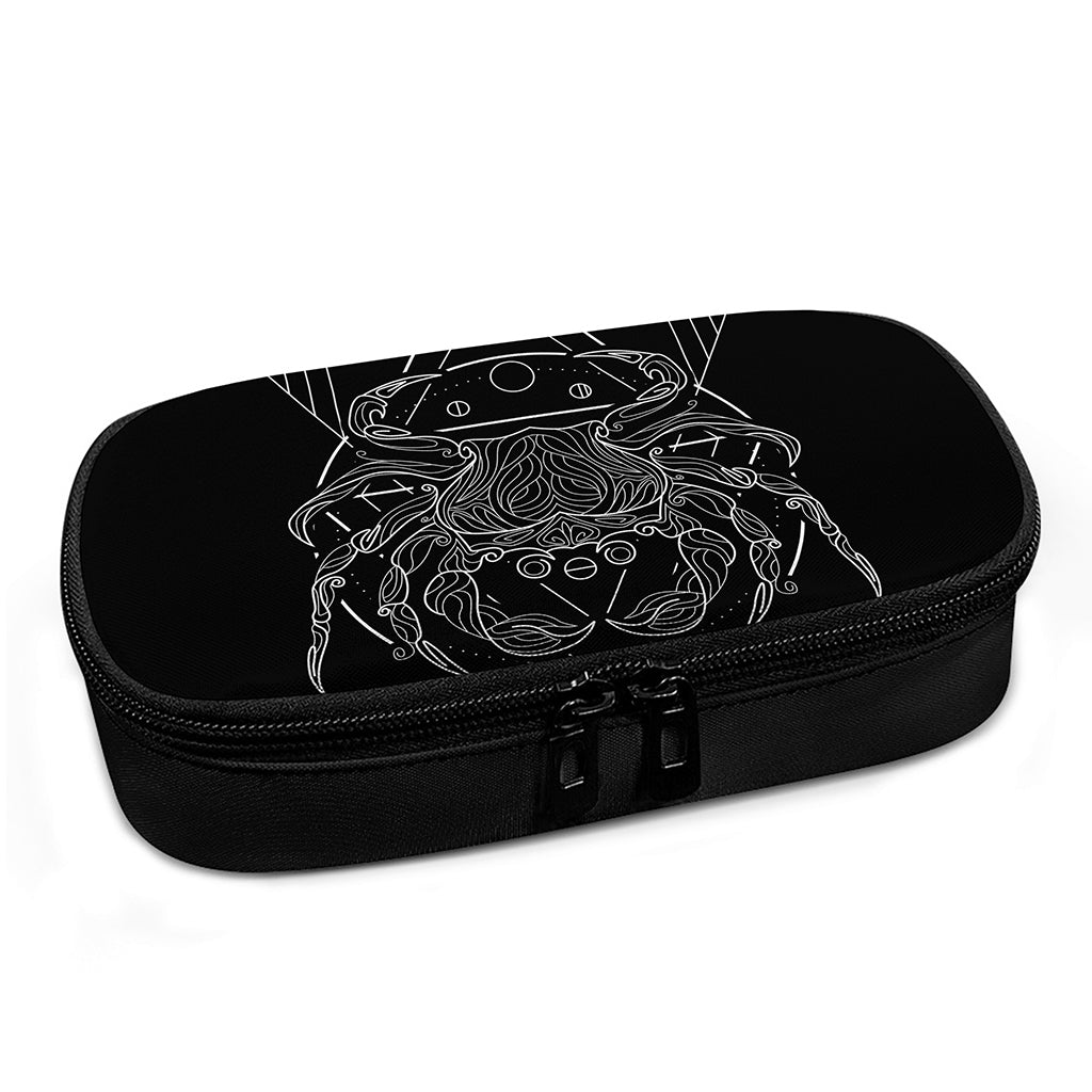 Black And White Cancer Sign Print Insulin Cooler Travel Case