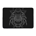 Black And White Cancer Sign Print Kitchen Mat