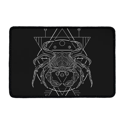 Black And White Cancer Sign Print Kitchen Mat