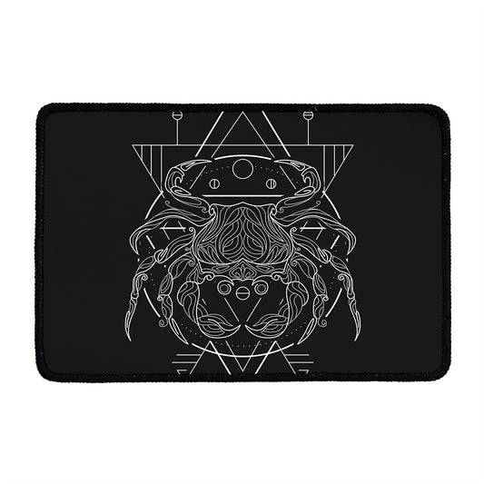 Black And White Cancer Sign Print Kitchen Mat