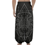 Black And White Cancer Sign Print Lantern Pants