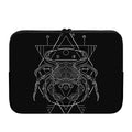 Black And White Cancer Sign Print Laptop Sleeve
