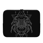 Black And White Cancer Sign Print Laptop Sleeve