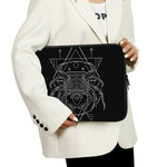 Black And White Cancer Sign Print Laptop Sleeve