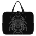Black And White Cancer Sign Print Laptop Sleeve With Handle
