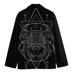 Black And White Cancer Sign Print Men's Blazer