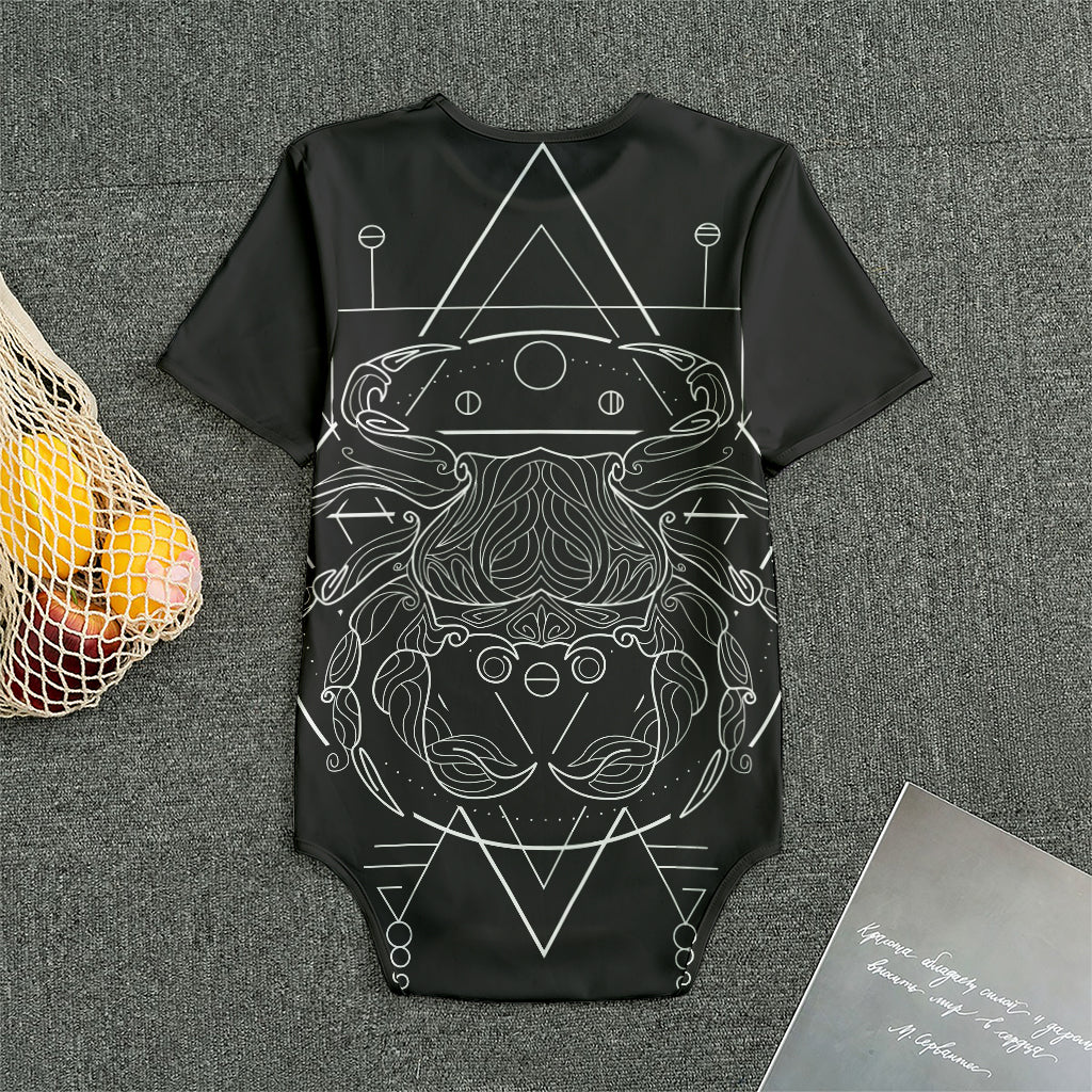 Black And White Cancer Sign Print Men's Bodysuit
