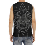 Black And White Cancer Sign Print Men's Fitness Tank Top