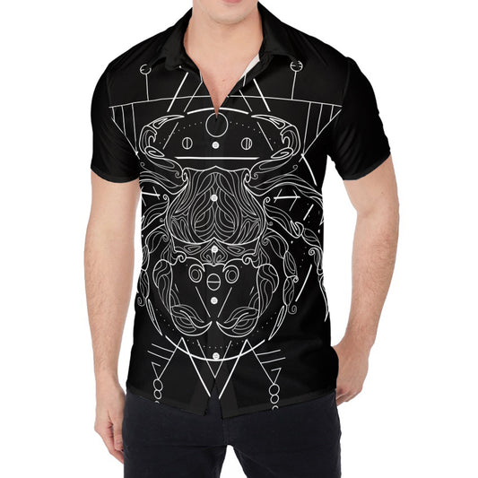 Black And White Cancer Sign Print Men's Shirt