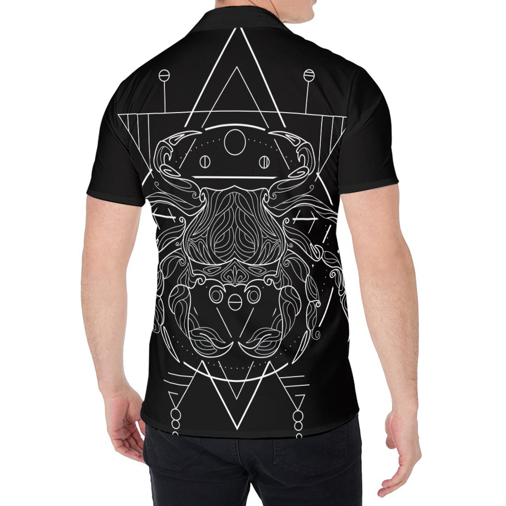 Black And White Cancer Sign Print Men's Shirt