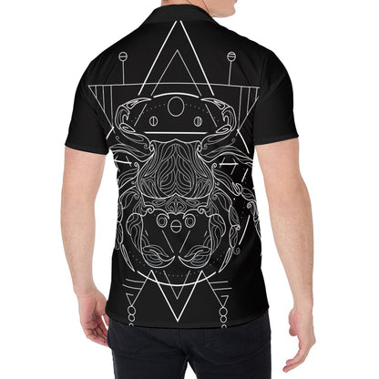 Black And White Cancer Sign Print Men's Shirt