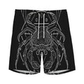 Black And White Cancer Sign Print Men's Athletic Shorts