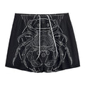 Black And White Cancer Sign Print Mesh Shorts