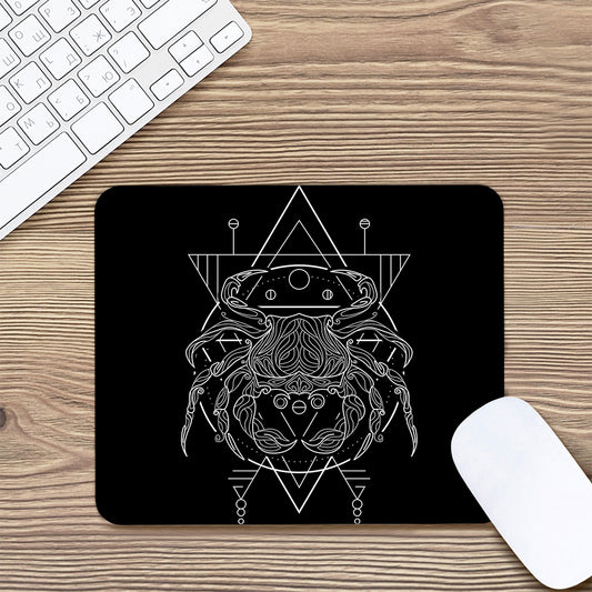 Black And White Cancer Sign Print Mouse Pad