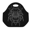 Black And White Cancer Sign Print Neoprene Lunch Bag
