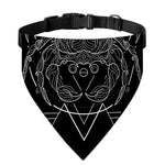 Black And White Cancer Sign Print Over The Collar Dog Bandana